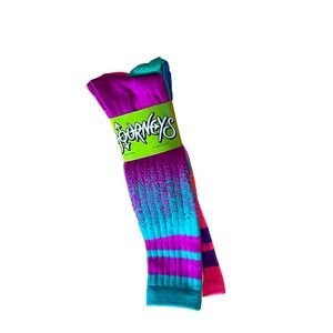 Journeys Multi Color Knit-in Gradient Knee High Socks Striped Neon 5 Pair Pack